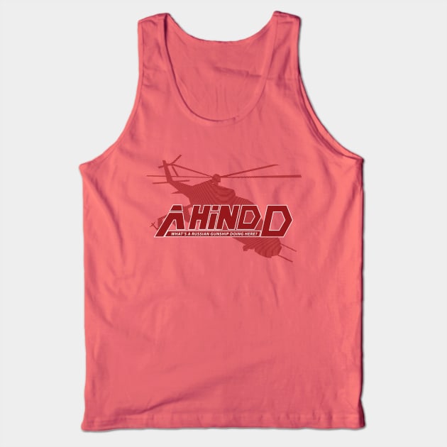 Metal Gear Solid A Hind D - Russian Gunship Tee Inspired by Kojima's MGS Tank Top by RevLevel